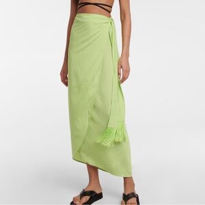 NWT Jonathan Simkhai beach cover up.  Lime Green, One size.